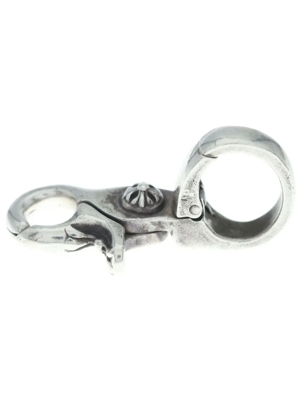 Chrome Hearts Quick Clip Cross Ball Silver Necklace